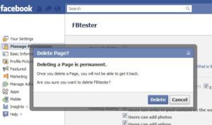 How to Delete Facebook Page Permanently