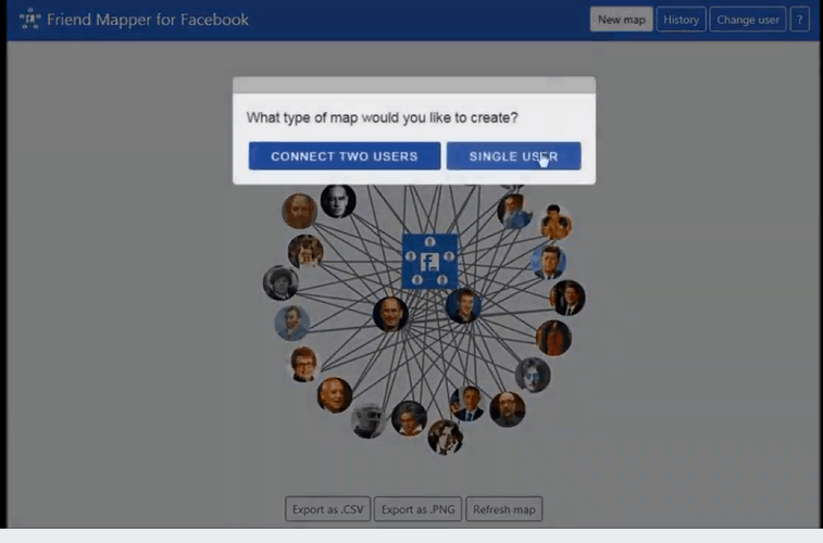 facebook friend mapper extension