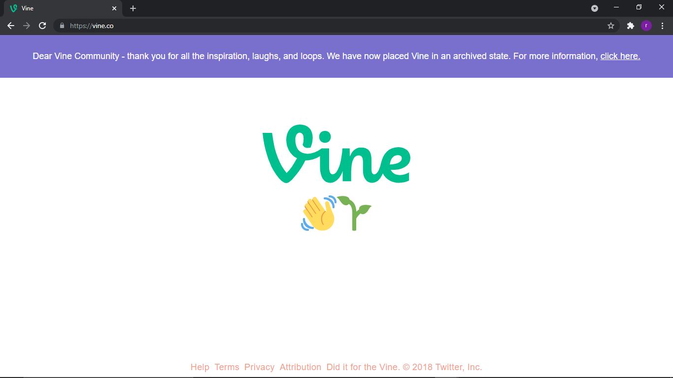 Vine Website
